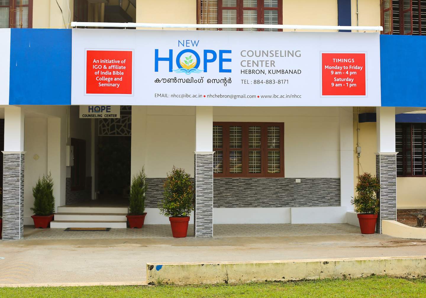 New Hope Counseling Center is an initiative of India Gospel Outreach and India Bible College and Seminary.