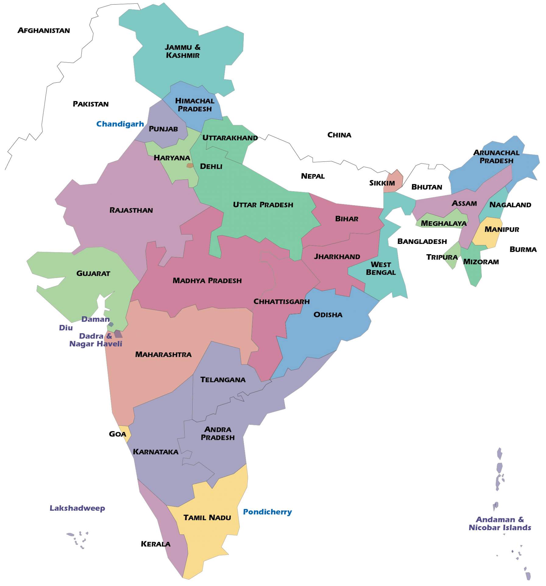 2018 India Map