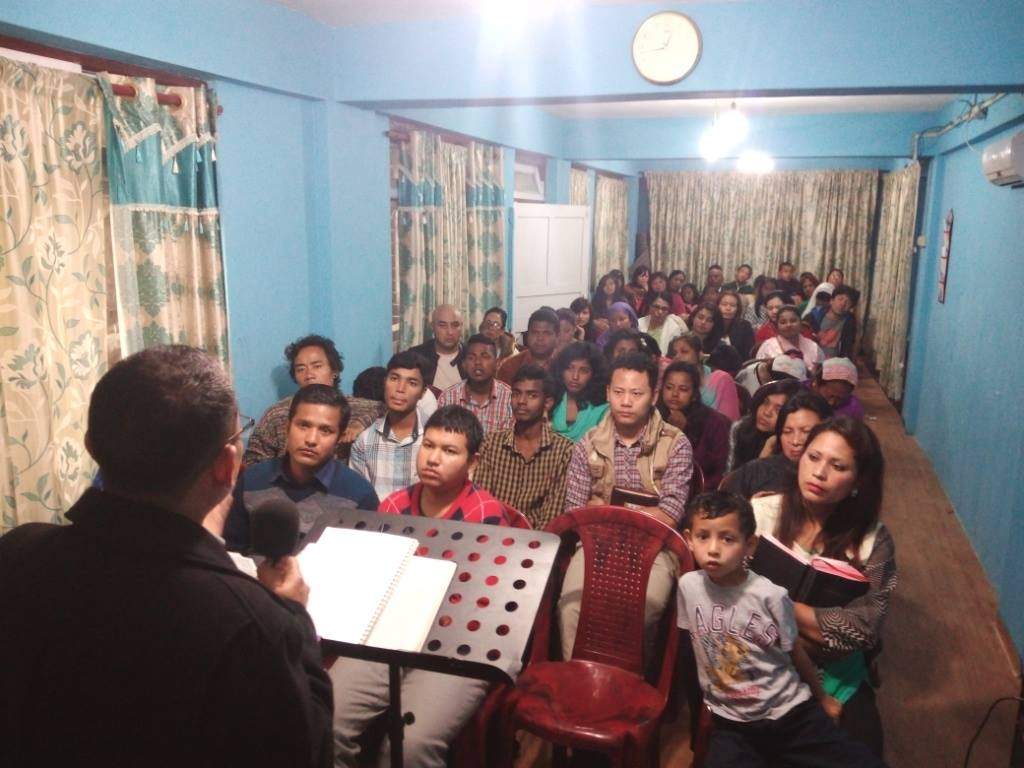 Darjeeling Christian Assembly, one of several churches in the city started by Pastors Pradeep and Mhontsen. All these people were once Buddhist or Hindu.