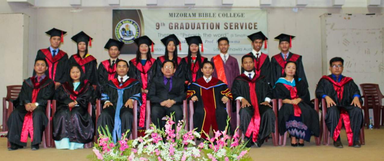 Mizoram Bible College class of 2017. Expanded facilities would make it possible to graduate many more evangelists. Many others have received God’s call but there is no room for them.