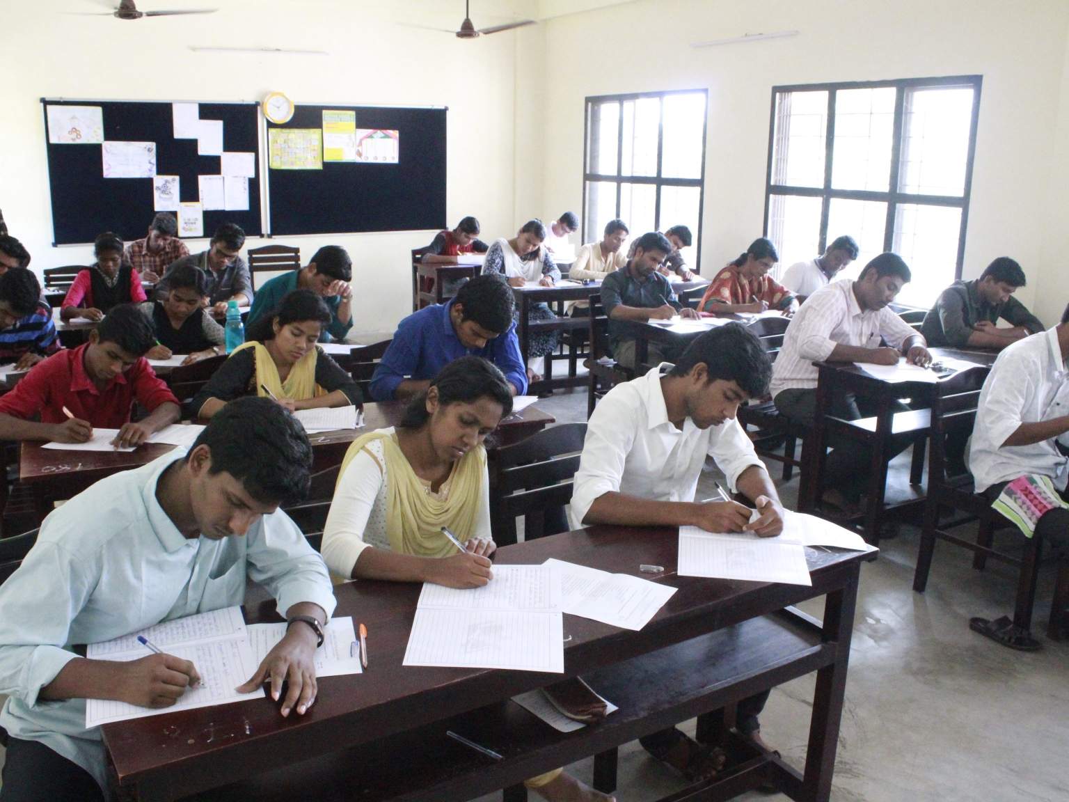 Students at India Bible College at exam time. Some of these students will become evangelists and church planters among India’s Muslim peoples.